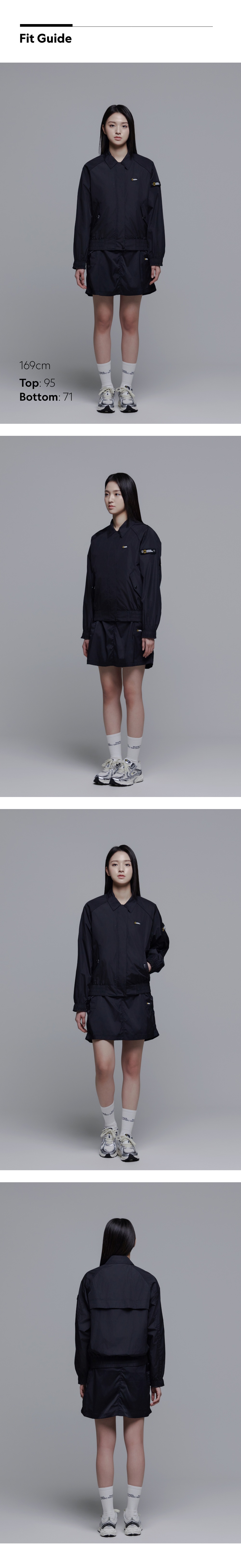 N241WSK040 여성 팀버 숏기장 카고 스커트 CARBON BLACK 상세 이미지 5