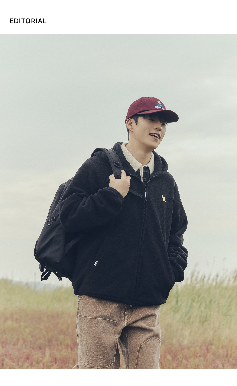 パーカー・フーディ Mark Gonzales ANGEL WAPPEN FLEECE HOOD ZIP-UP JACKET ANGEL WAPPEN FLEECE HOOD ZIP-UP JACKET - IVORY - 마크
