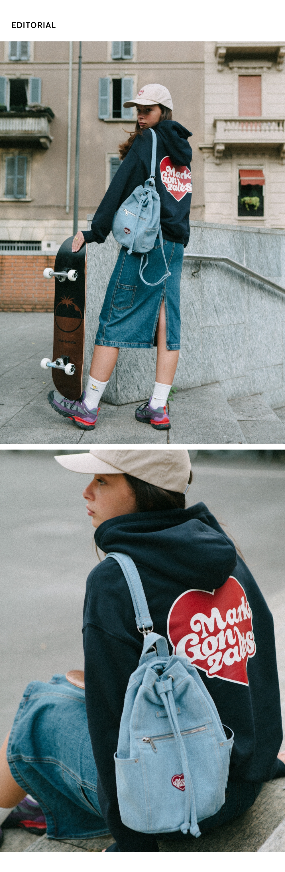 さらに100円引き◆Mark Gonzales◆MG HEART DENIM 2WAY BAG 2ea29087ef260f987c73066464fd2a