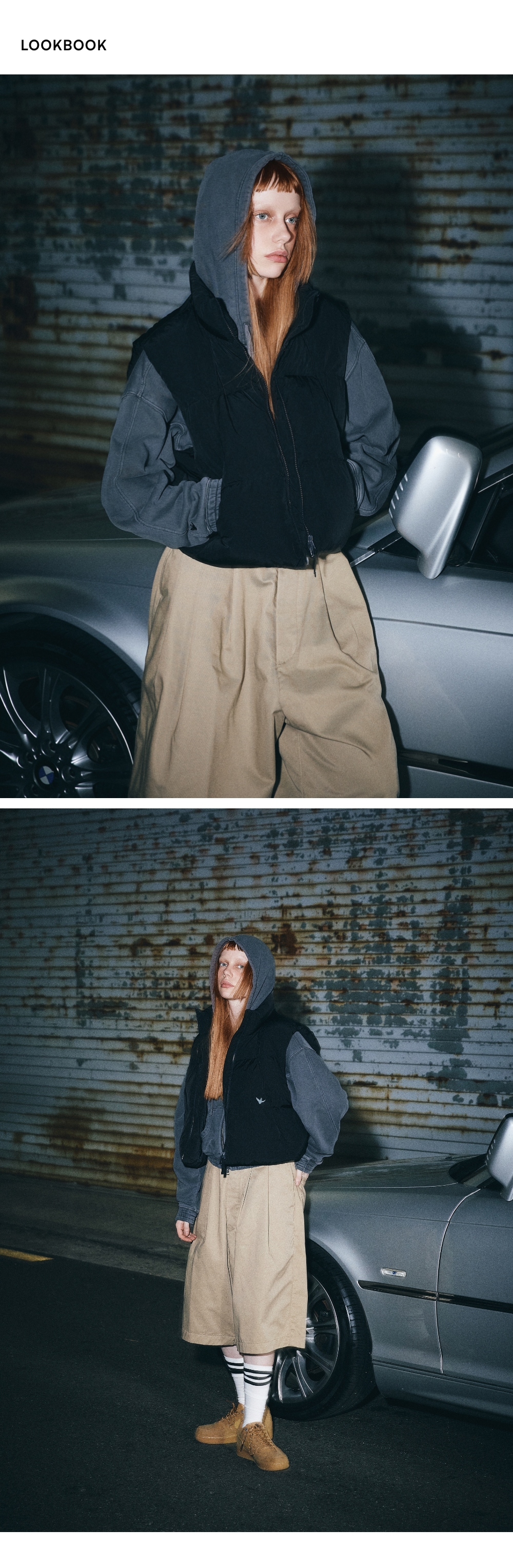 WOMENS ANGEL PUFFER CROPPED DOWN VEST - L/PINK 상세 이미지 4