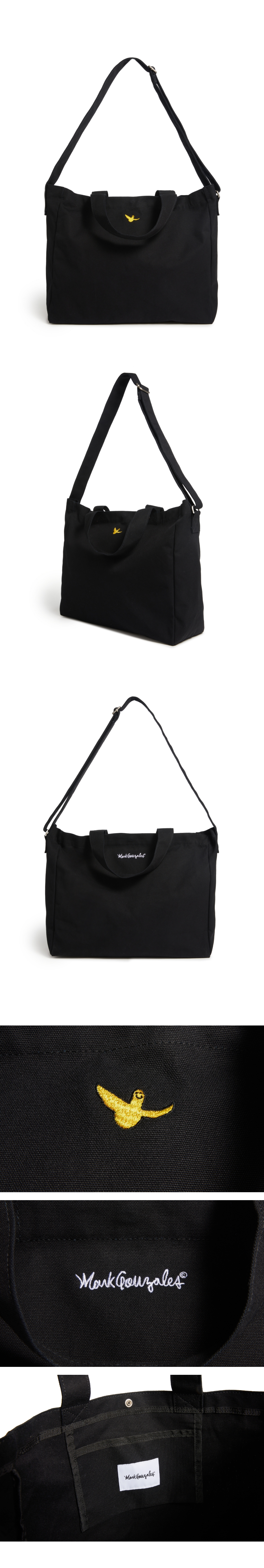 [MARK GONZALES]★25SS★ANGEL NYLON FLAP MINI CROSS BAG MARK GONZALES flap newspaper bag canvas 2 ช่อง ด้านในซับ