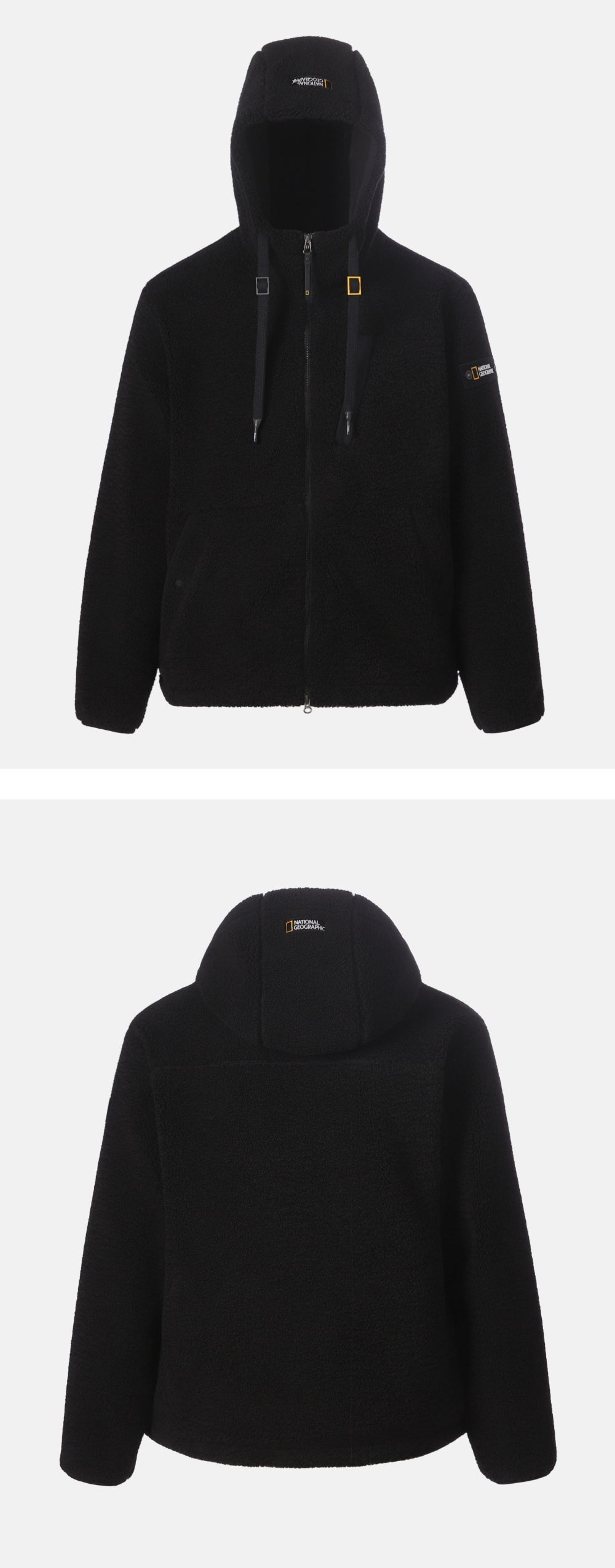 COSTONI HOOD FLEECE JACKET #高允真同款! - 5 COLORS BLACK