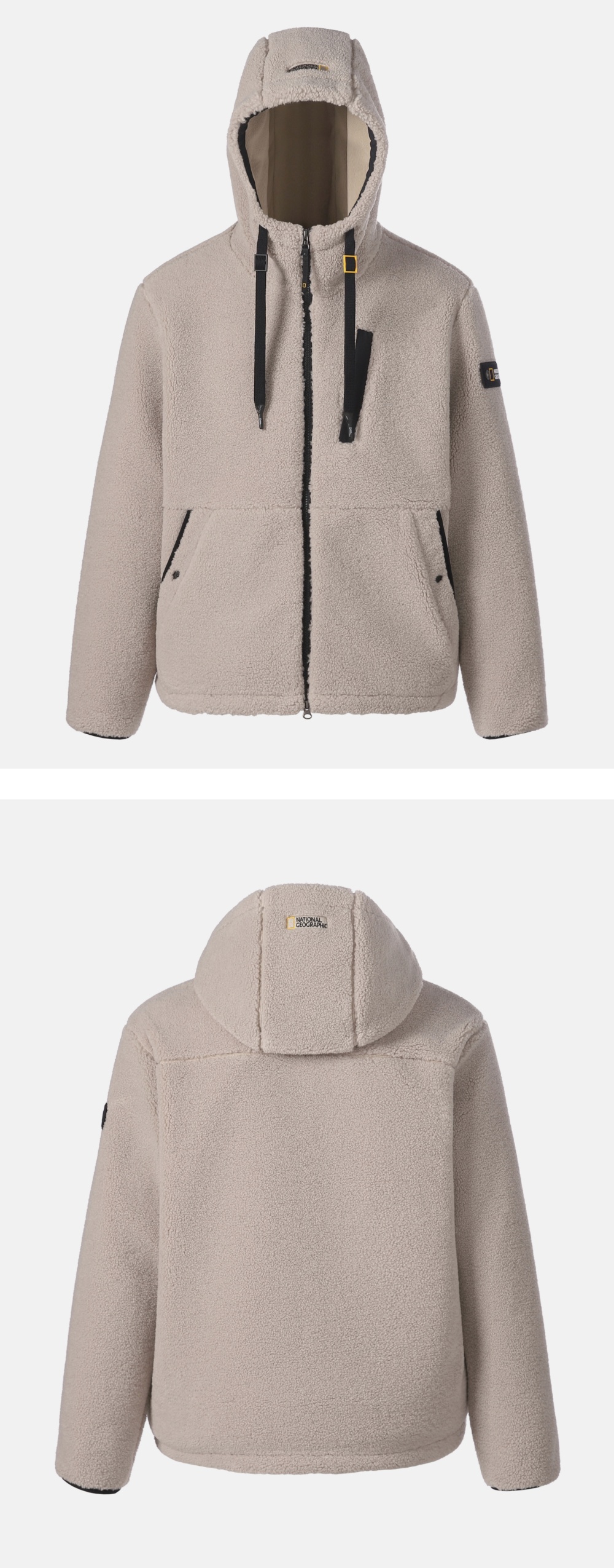 COSTONI HOOD FLEECE JACKET #高允真同款! - 5 COLORS MOURNING BEIGE