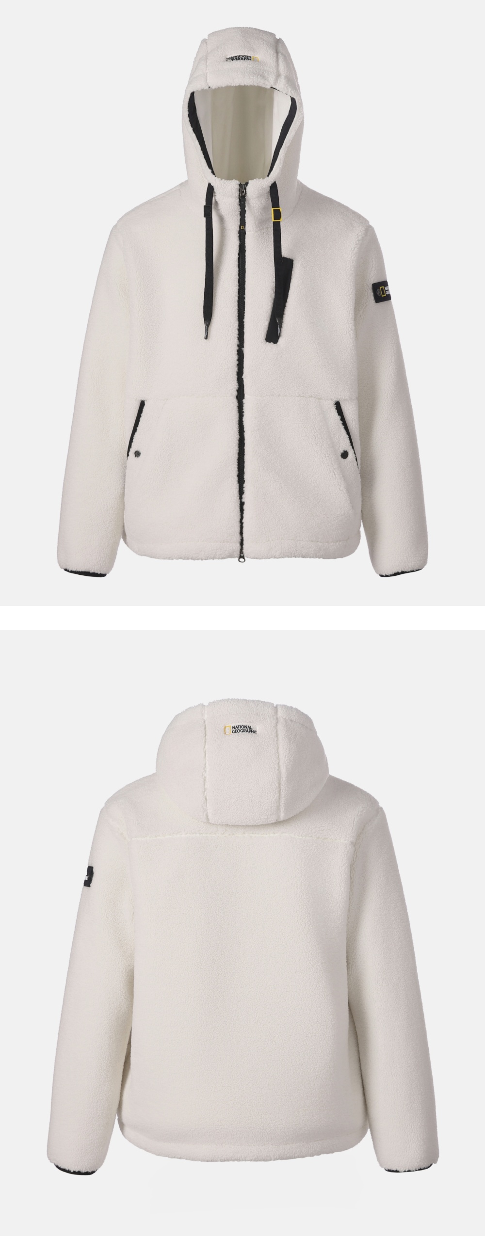 COSTONI HOOD FLEECE JACKET #高允真同款! - 5 COLORS O WHITE