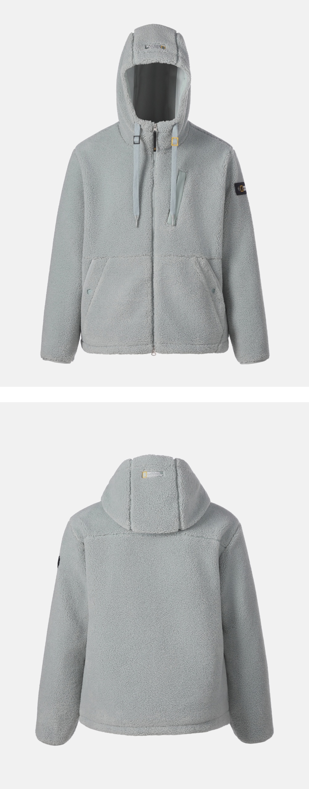 COSTONI HOOD FLEECE JACKET #高允真同款! - 5 COLORS SAGE GREEN