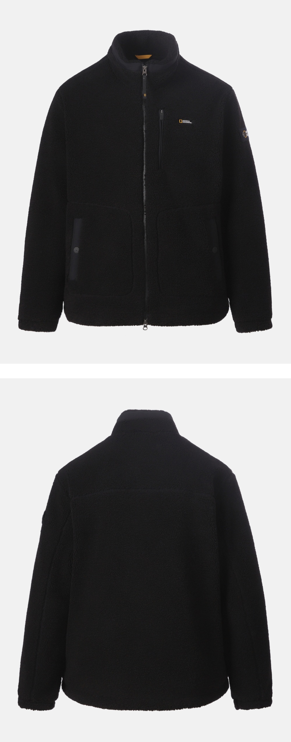 COSTONI STAND NECK FLEECE JACKET #高允真同款! - 3 COLORS BLACK