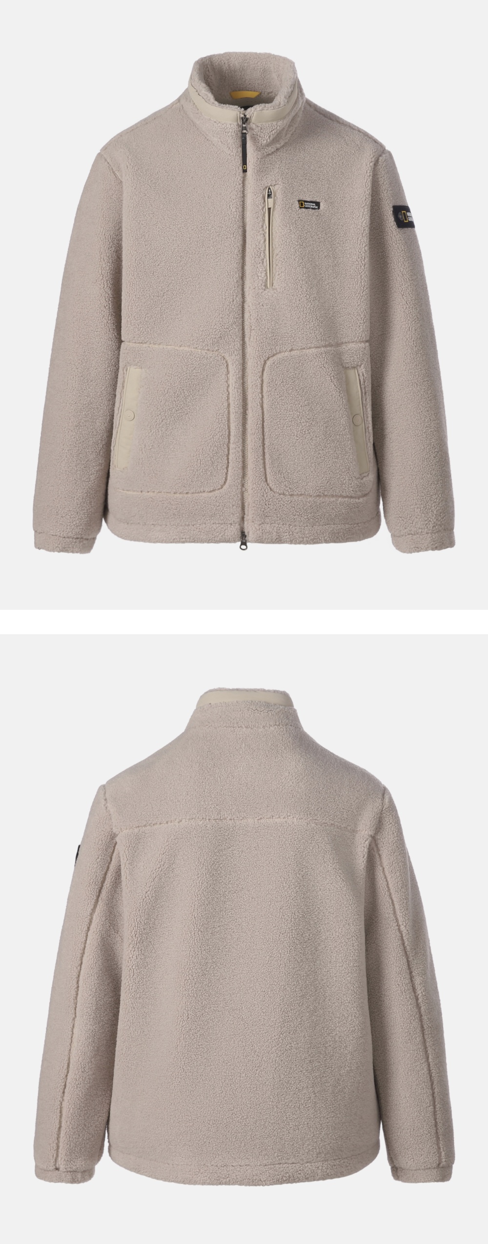COSTONI STAND NECK FLEECE JACKET #高允真同款! - 3 COLORS MOURNING BEIGE