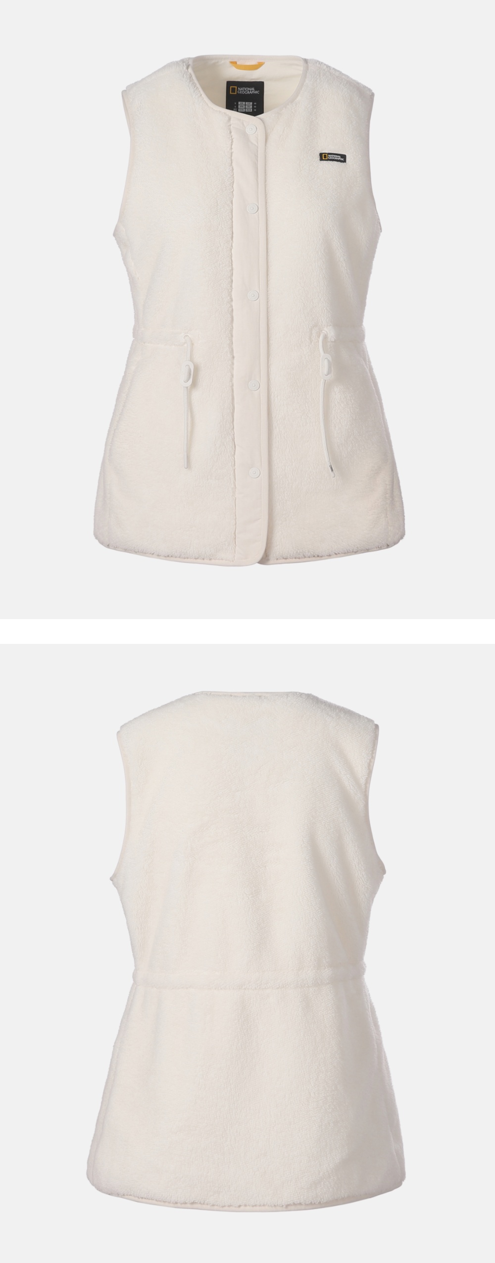 WOMEN COSTONI FLEECE VEST #高允真同款! - 2 COLORS O WHITE